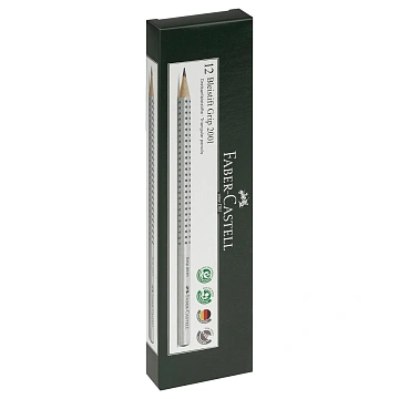 Карандаш ч/г Faber-Castell 'Grip 2001' 2B, трехгранный, заточен.