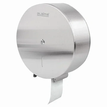 Диспенсер для туалетной бумаги LAIMA PROFESSIONAL INOX, (Система T1) БОЛЬШОЙ, нержавеющая сталь, мат