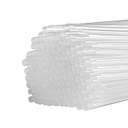 Трубочка для коктейля одноразовая пластиковая прозрачная 24см, 150шт