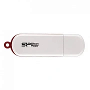 Флэш-диск 8 GB, SILICON POWER LuxMini 320, USB 2.0, белый, SP08GBUF2320V1W