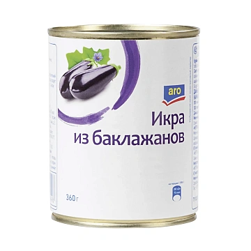 aro Икра из баклажанов стерилизованная, 360г