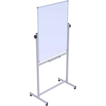 Доска магнитно-маркерная(бел)/меловая(зелен) Attache Twist 100х70вращ,ролик