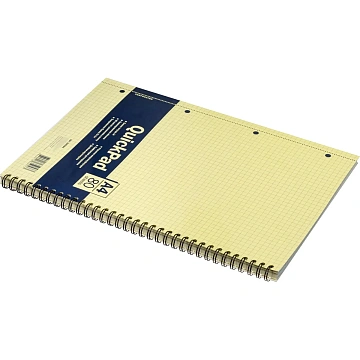 Бизнес-тетрадь 80л,кл,А4,Yellow Pad,спираль,тон.блок 70г/м