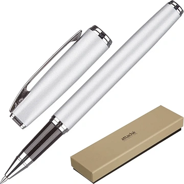 Ручка гелевая Attache Selection Elegance,сереб.корп ,синий,футляр