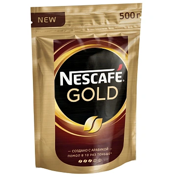 Кофе растворимый сублимированный Nescafe GOLD, 500гр