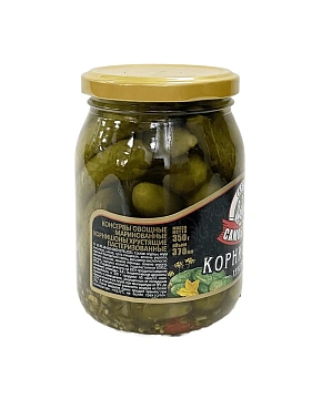 Корнишоны Скатерть-Самобранка маринованные, 350г