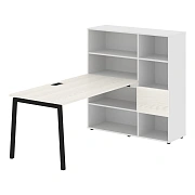 Рабочая станция ELWST 1215 Ясень Траун/Черный 1790х1250х1355 EDIS