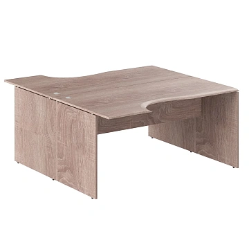 Стол 2-х местный эргономичный W2CET 169.1(L) Дуб Сонома 1600х1806х750