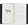 Ежедневник недатированный А5 ALBA черный, 136л 3-783/01
