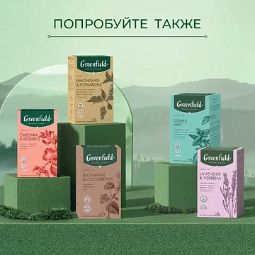 Чай GREENFIELD Natural Tisane 'Matcha & Orange Leaf' зеленый, 20 пирамидок по 1,8 г, 1754-08