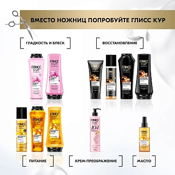 Шампунь Глисс Кур Жидкий шелк, 400мл