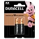 Батарейка Duracell AA LR6, 1.5В, алкалиновая, 2шт/уп