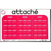 Коврик на стол Attache 59x38см с прозрачным листом календарь на текущий год