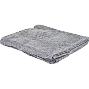 Тряпка для пола нетканое регенерир. прошивное полотно серое 80х100см 5шт/уп