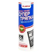 Салфетки уборочные многоразовые особо прочные 56 штук, СУПЕРТРЯПКА 21х28 см, LAIMA ULTRA WASH, 607996