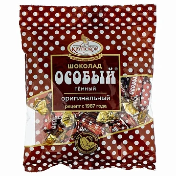 Шоколад-мини ФАБРИКА ИМ. КРУПСКОЙ 'Особый' темный, 1000 г