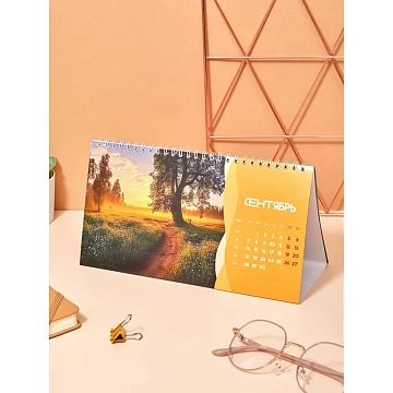 Календарь-домик настольный 2026 Attache, Природа России, 240х130
