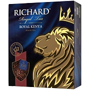 Чай RICHARD 'Royal Kenya' черный кенийский, 100 пакетиков по 2 г, 100438