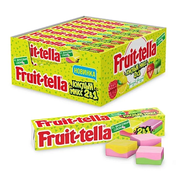 Конфеты жевательные Fruittella Кислый микс, 41г