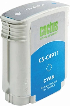 Картридж струйный Cactus CS-C4911 №82, 72мл, голубой