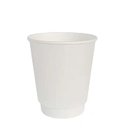 Стакан одноразовый DW9 белый, 260мл, бумажный, для горячих напитков, 20шт/уп