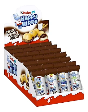 Вафли Kinder Happy Hippo Cacao, 20.7г
