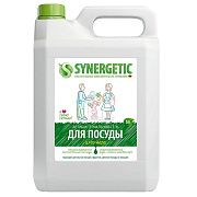 Гель для мытья посуды антибактериальный 5 л, SYNERGETIC 'Алоэ', канистра, 103503