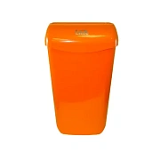 Корзина для мусора Lime 23л, оранжевая, подвесная с держателем мешка, 974233