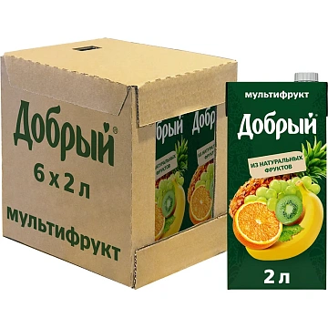 Сок Добрый мультифрукт, 2л