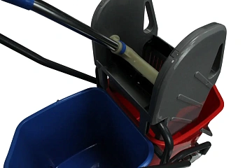 Тележка уборочная Vclean 2х20л, металлическая, с отжимом