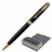 Ручка шариковая PARKER 'Sonnet Core Matt Black GT', черный матовый лак, позолота, черная, 1931519