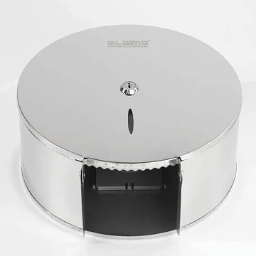 Диспенсер для туалетной бумаги LAIMA PROFESSIONAL INOX, (Система T2) малый, нержавеющая сталь, зерка