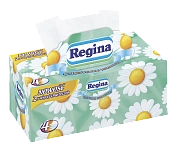 Салфетки бумажные Regina косметические с ромашкой 4-слойные, 110шт
