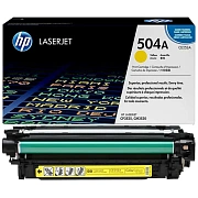 Картридж лазерный HP 504A CE252A жел. для LJ CP3525/CM3530