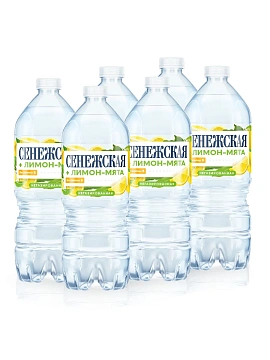 Вода Сенежская с соком лимон-мята негазированная, 1л