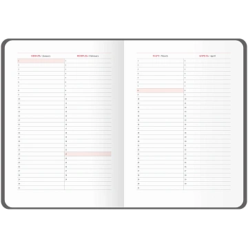 Ежедневник недатированный, А5, 136л., кожзам, OfficeSpace 'Mono', бежевый