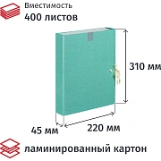 Папка архивная ламинированная Fleur 40мм на 2-х завязках