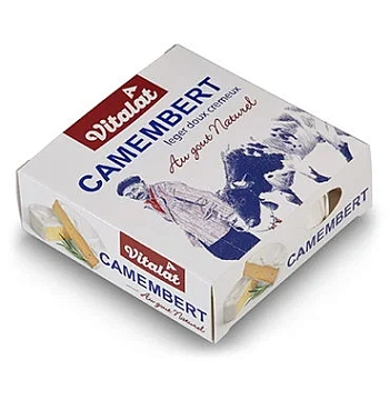 Сыр Vitalat Камамбер мягкий с белой плесенью 45%, 125г