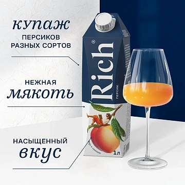 Сок Rich персик, 1л