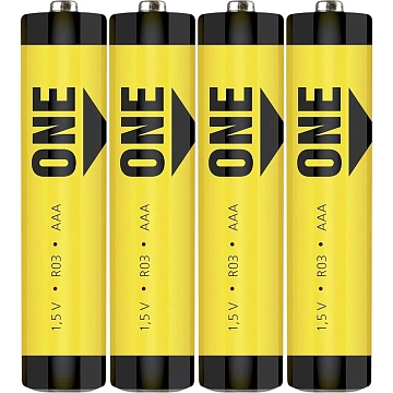Батарейка Smartbuy AAA солевая ONE R03/4S (60/600) (SOBZ-3A04S-Eco) 4шт