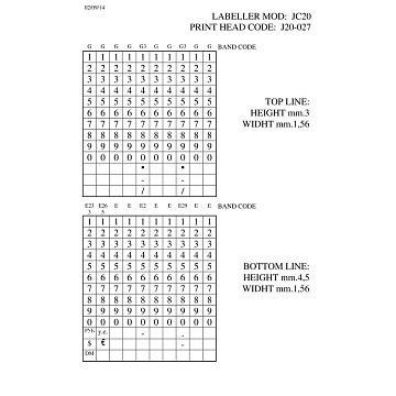 Этикет-пистолет JOLLY C20 2-стр10х10зн,26х16пр