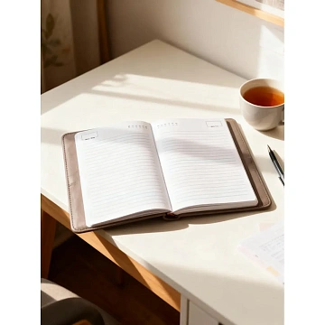 Ежедневник недатированный , серый, А5, 140x200мм, 136 л. ATTACHE