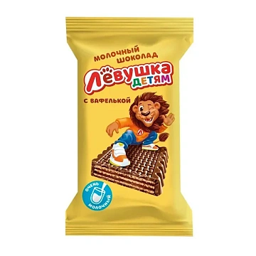 Вафли Славянка Лёвушка детям в шоколаде, 27.5г