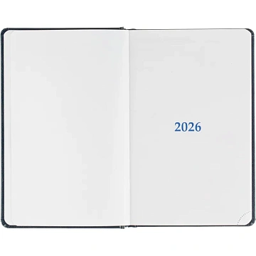 Ежедневник датированный 2026 Attache А5, 168л, 138x213мм балакрон, синий