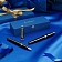 Ручка подарочная перьевая WATERMAN 'Expert 3 Black Lacquer GT', черный лак, позолоченные детали, синяя, S0951640