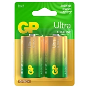 Батарейка GP Ultra G-Tech D (LR20) 13A алкалиновая, BC2  2шт