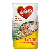 Готовый завтрак Любятово Хлопья зерновые Мультизлаковые, 450г
