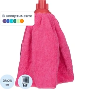 Насадка МОП 'ЮБОЧКА' для швабры, еврорезьба, микрофибра, 24 см, 93 г, YORK, 77060