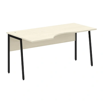Стол прямой СА-1P(L) Клен*/Черный 1600х900х755 IMAGO PLUS