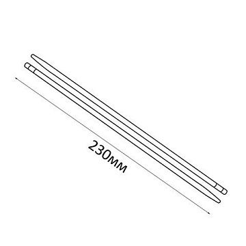 Палочки для суши бамбуковые 23 см, круглые, КОМПЛЕКТ 100 пар в индивидуальной бумажной упаковке, СТА